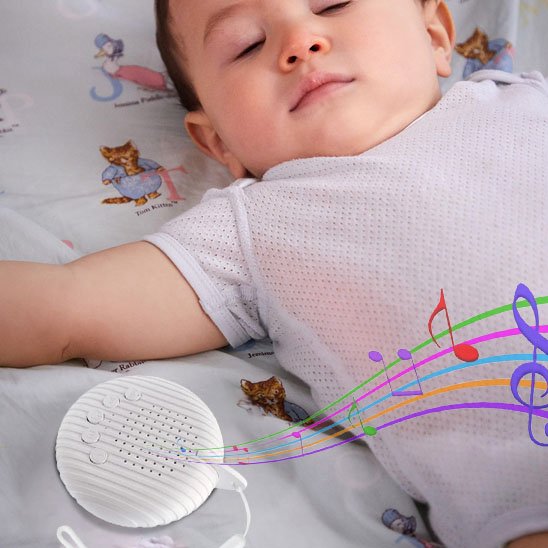 bebe dort paisiblement avec veilleuse bruit blanc