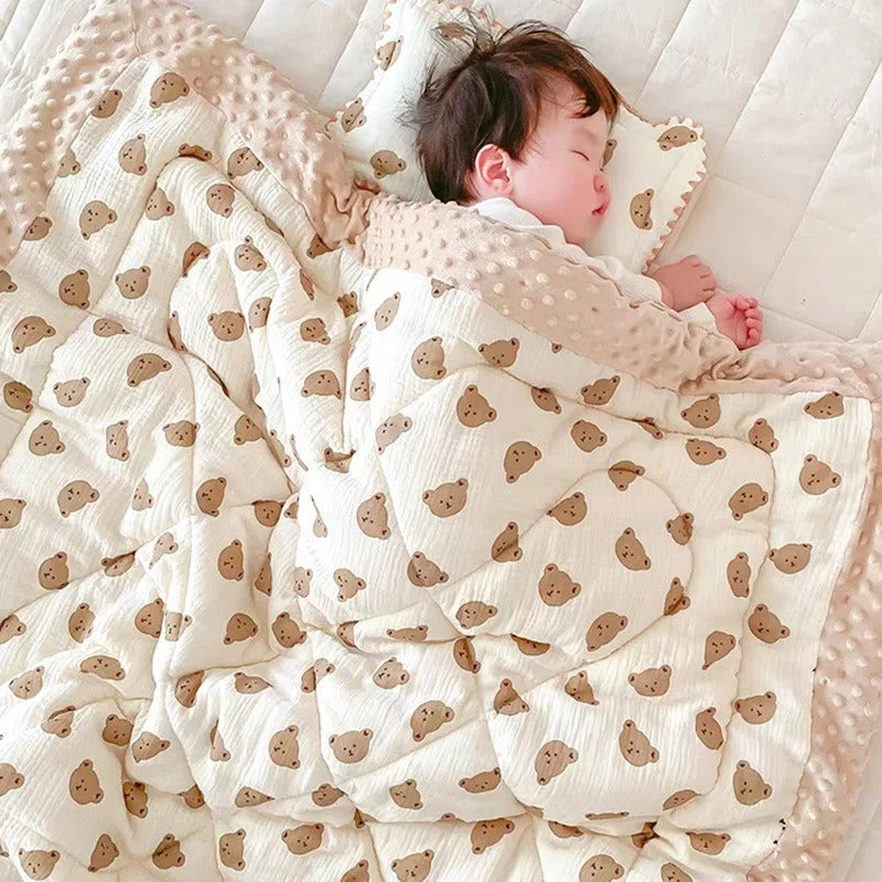 Couverture bébé sensorielle | Douceur Premium