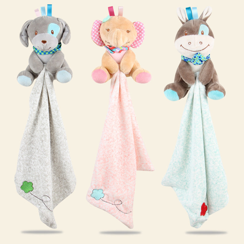 doudous chien éléphant âne serviettes