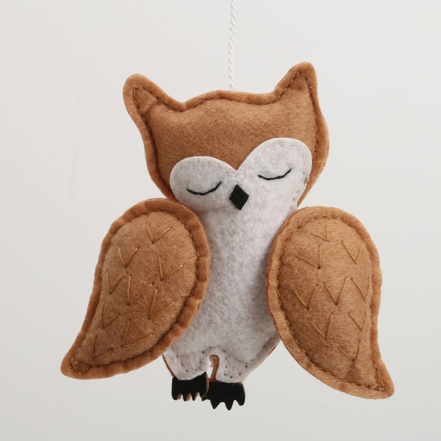 hibou tissus pour mobile bebe