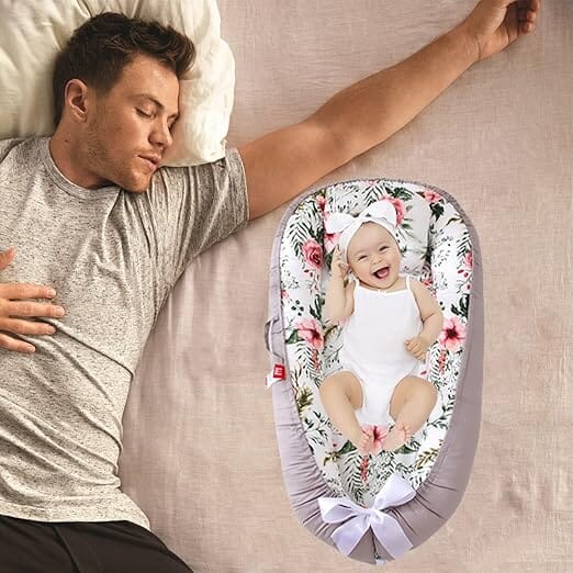 Berceau Bébé - NidPortableBébé™ - Fleurs - fais dodo bébé