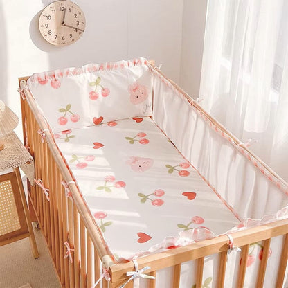 LINGE DE LIT BEBE - DouxSommeil™ - Cerises & Lapins - fais dodo bébé
