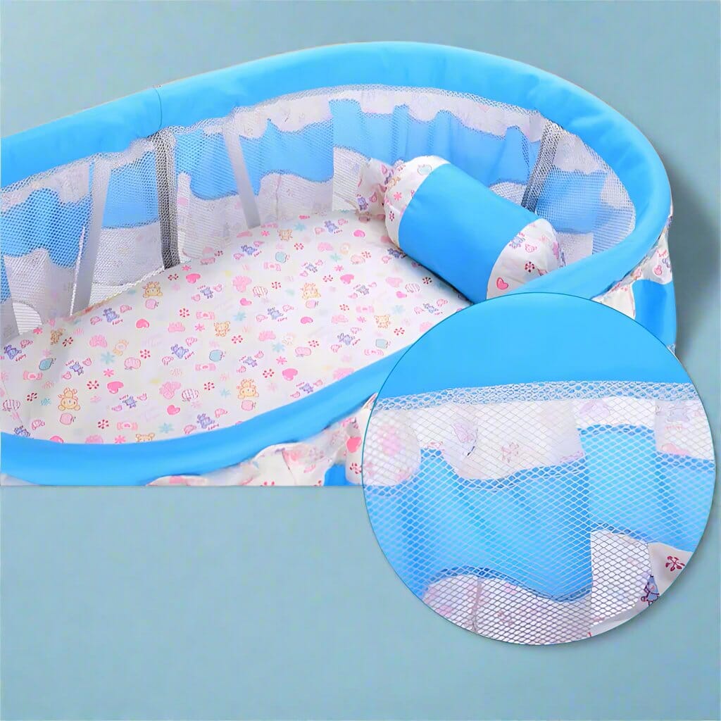 Berceau Bébé - BerceauConfort™ - Bleu Ciel - fais dodo bébé