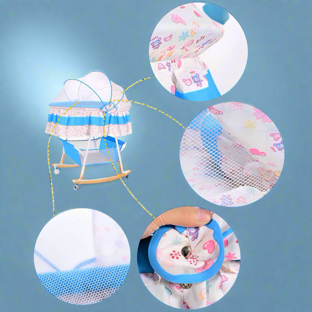 Berceau Bébé - BerceauConfort™ - Bleu Ciel - fais dodo bébé