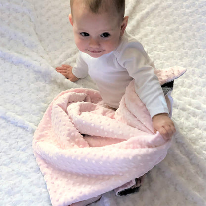 bebe assis couverture bebe rose
