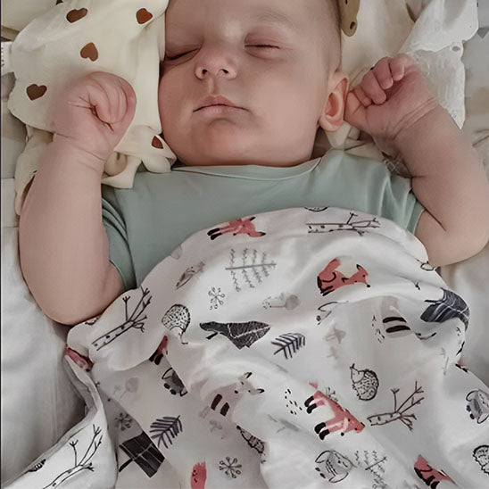 bebe dort avec couverture bebe chiens