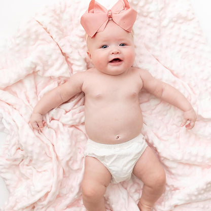 bebe fille couche couverture bebe rose