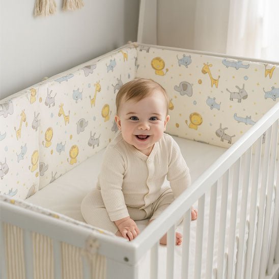 berceau tour de lit animaux bebe assis