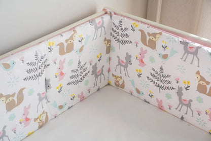 bordure tour de lit animaux foret