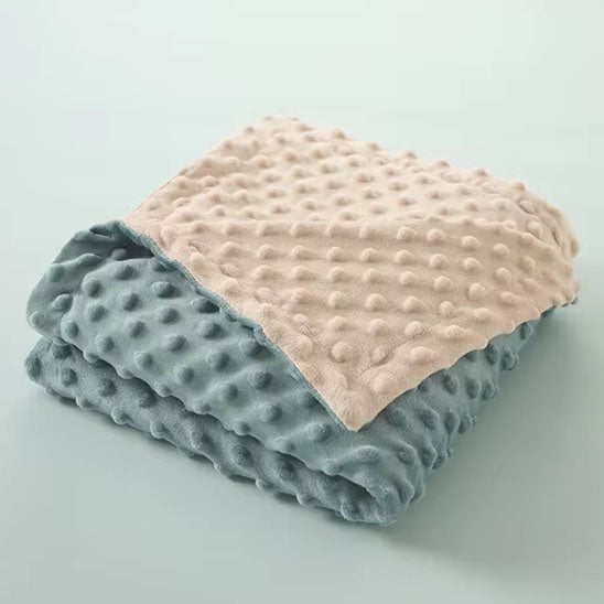 couverture bebe bleue rose