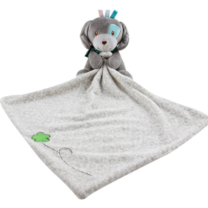 doudou chien gris serviette