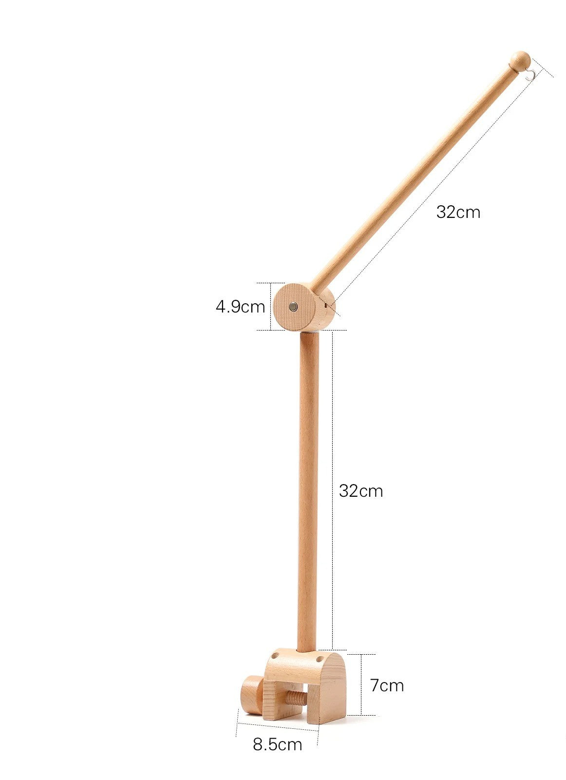 modele support mobile bebe en bois