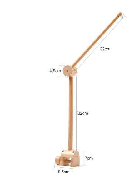 modele support mobile bebe en bois