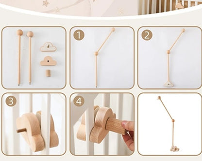 pieces installation support et fixation mobile bebe