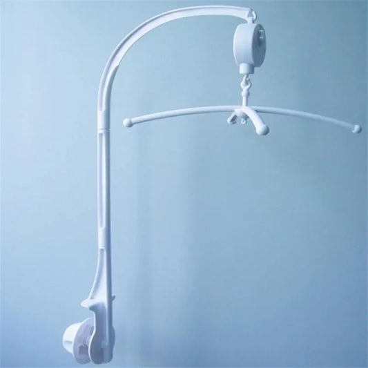 support mobile bebe blanc avec boite musique