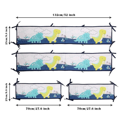 tour de lit dinosaures taille