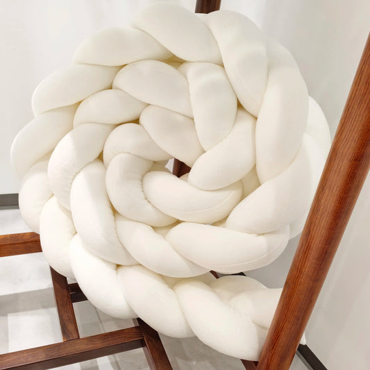 tresse tour de lit blanc