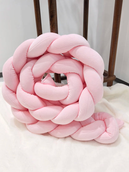 tresse tour de lit rose