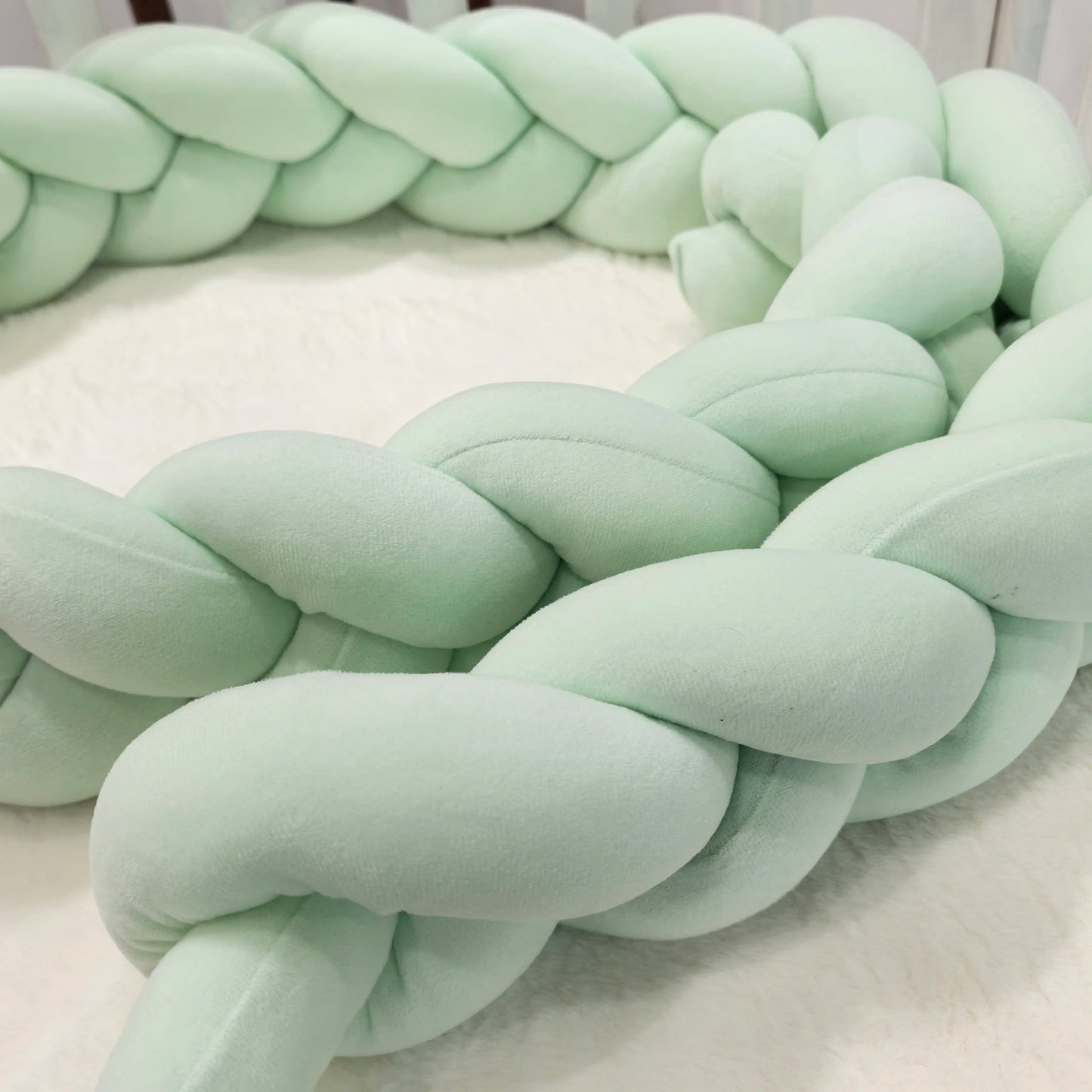 tresse verte tour de lit