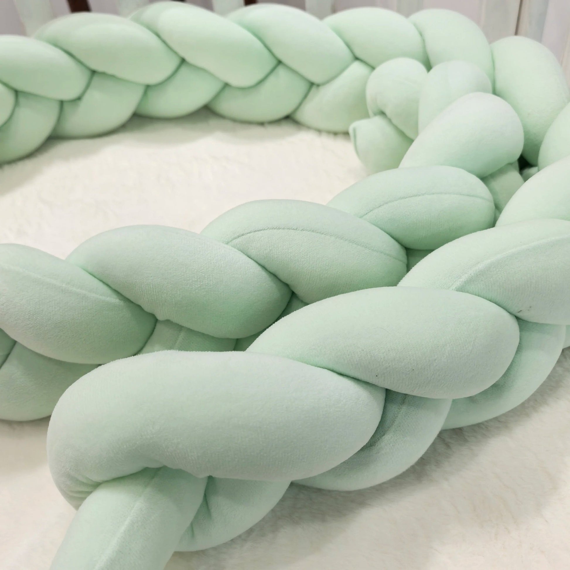 tresse verte tour de lit